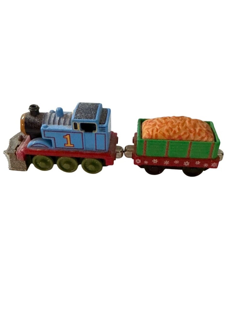 Thomas Friends Take Along 2002 Holiday Snowplow Thomas Magnetic Train Cargo Car